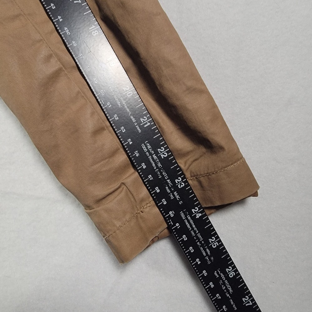 Aeropostale Toggle Hooded Jacket Women Small Tan Solid Cotton Ikat Lined Coat - Picture 10 of 13
